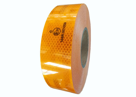 High Conspicuity Diamond ECE104R Reflective Tape For Truck Warning