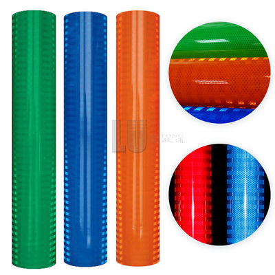 Película reflectante EGP de alto rendimiento, estructura microprismática, imprimible, rasgable para señales de advertencia de seguridad vial