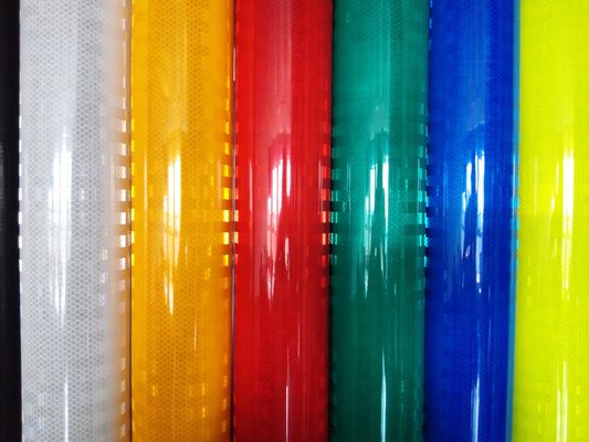Autoadhesivo acrílico microprismático ingeniero EGP HIP señal de tráfico de grado diamante Material reflectante película de cinta de vinilo imprimible