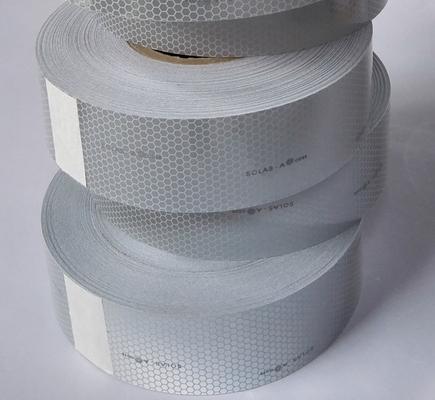 Silver Honeycomb High Visibility Maritime Marine SOLAS Grade Self-adhesive Reflective Tape Roll