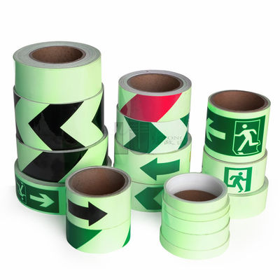 Printable Photoluminescent Vinyl Glow in Dark Film Sticker Luminescent Paper Material for Exit Signs Factory Direct Manufacturer