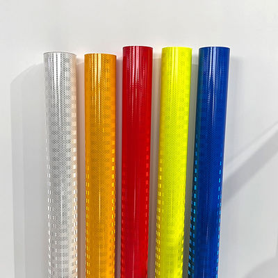 Rollo de vinilo reflectante para señal de tráfico, Material fluorescente de 48 pulgadas x 150 pies, amarillo y verde, película reflectante llamativa
