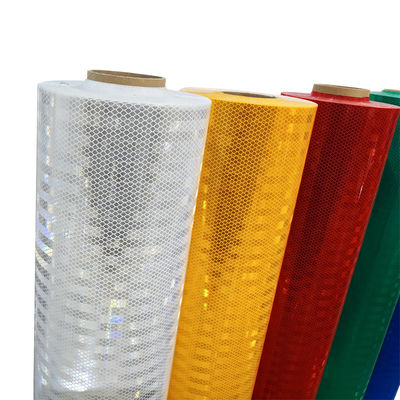 Autoadhesivo acrílico microprismático ingeniero EGP HIP señal de tráfico de grado diamante Material reflectante película de cinta de vinilo imprimible