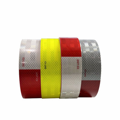Cinta reflectante retro roja y blanca C2 con adhesivo impermeable para seguridad de camiones y remolques