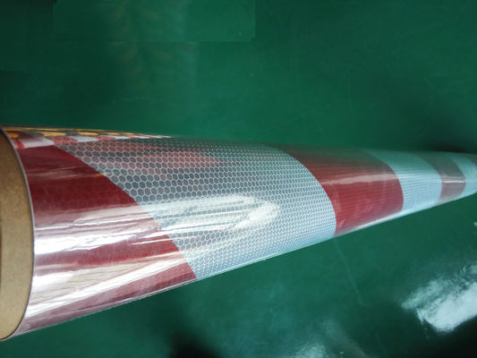 Honeycomb Pattern Printable Reflective Vinyl Sheet Sticker High Visibility Micro Prismatic Material Traffic Barricade