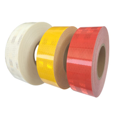 Showway Cinta de seguridad para vehículos y camiones, reflectante, redonda, prismática, de alta intensidad, verde/amarillo, 45,7 m, diamante, Retro