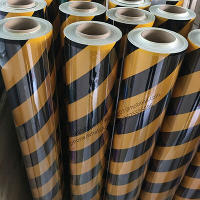 Láminas de vinilo reflectantes lisas para mascotas de grado de ingeniería con cuentas de vidrio 5100 para señales de tráfico
