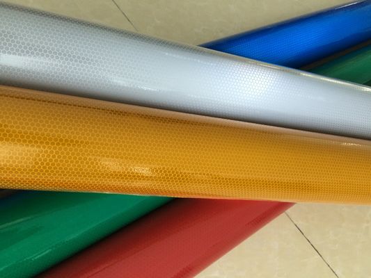 High Intensity Reflective Vinyl For Road Sign Acrylic Film ASTM D4956 Type III Retro Reflective Vinyl