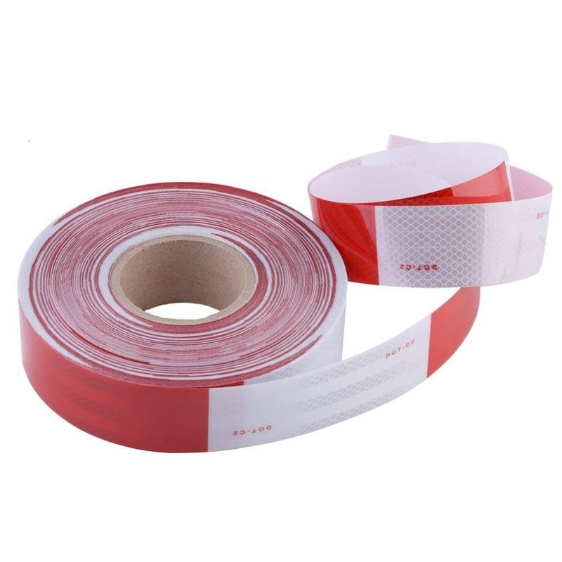 Cintas reflectoras personalizadas de PVC / PET / acrílico para alta visibilidad 1 rollo/caja