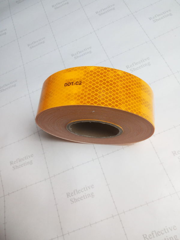 Vehículo de alta visibilidad DOT-C2 Conspicuidad Material reflectante Pegatina adhesiva 5CM Para señales de tráfico personalizadas