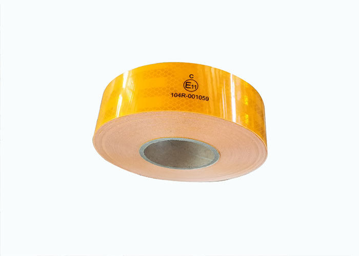 Cinta reflexiva roja de la seguridad de la alta visibilidad para el blanco los 25CM del amarillo de los vehículos los 45.7m 50 M