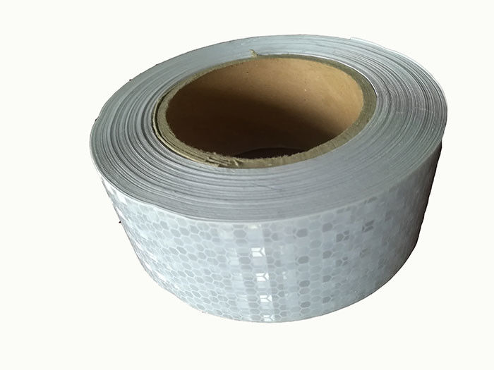 Cinta reflexiva de la seguridad roja fina prismática del punto del grado del diamante para el PVC de los coches de los camiones de remolques