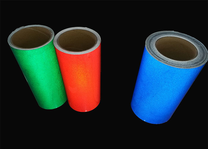 Vinilo reflexivo blanco de intensidad alta del verde azul para toda clase de señales de tráfico el 1.24m * los 45.7m
