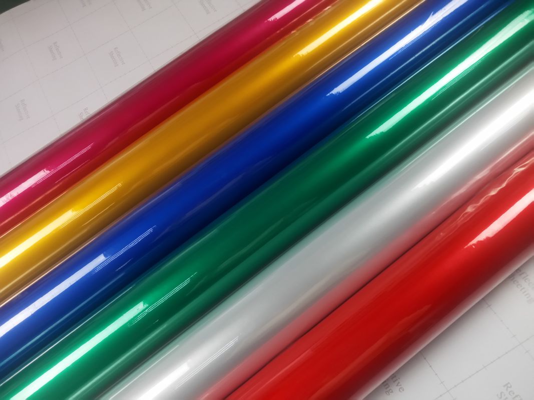 el cubrir reflexivo del grado del ingeniero del 1.24m * de los 45.7m para la reflexión de las cuentas de cristal de las señales de tráfico del vinilo