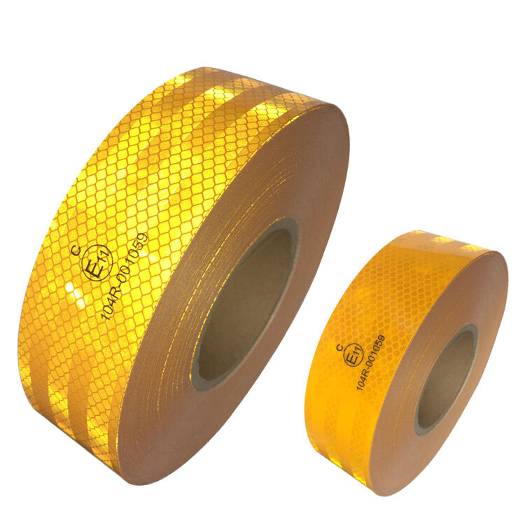 Reflector adhesivo de grado de diamante, pegatina de advertencia de seguridad, Cinta reflectante ECE104R, Cinta adhesiva reflectante para camión para vehículos largos