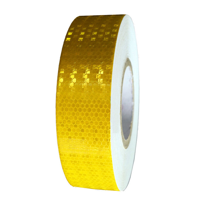 Cinta de advertencia de cable de fibra óptica para camiones, impermeable, personalizada, de fábrica de China, advertencia de película de papel adhesiva reflectante