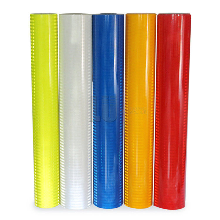 1.22m*45.7m Autoadhesivo EGP Ingeniero grado Prismático amarillo Retro película para señales de tráfico