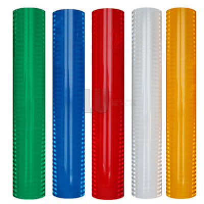 PMMA HIP de alta intensidad micro prismático señal de tráfico de seguridad Retro película reflectiva amarilla