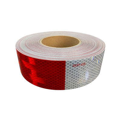 Adhesivo DOT prismático con placa de aluminio para rasgar e imprimir para camiones y remolques