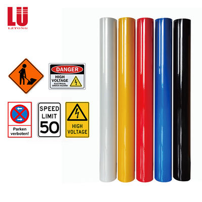 Custom UV Digital Eco Solvent Printing Highway Traffic Road Exit Sign Safety Sign Reflective Sheeting Sticker Material