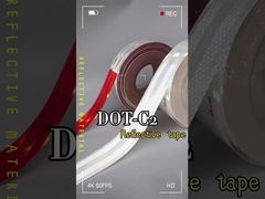 Adhesivo Inoxidable camión retro DOT C2 cinta reflectiva rojo y blanco para la seguridad del tráfico